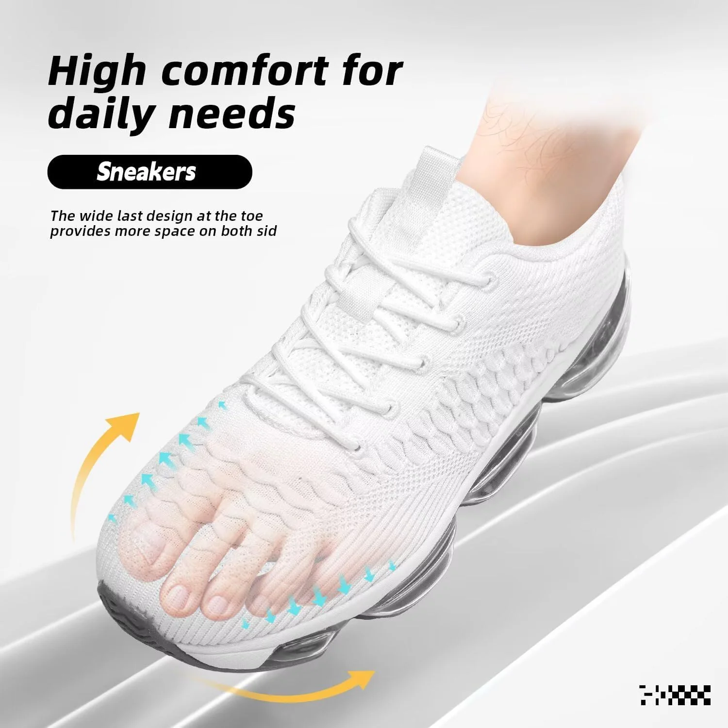 Mens Air Cushion Running Shoes Fashion Casual Walking Tennis Sneakers Non Slip Breathable Trail Sport Gym
