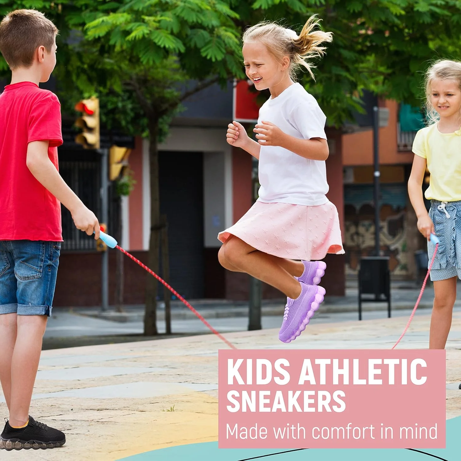 Kids Shoes for Boys & Girls - Lightweight & Breathable Boys & Girls Sneakers - Kids Athletic Shoes - Comfortable Boys and Girls Tennis Shoes with Rubber Sole
