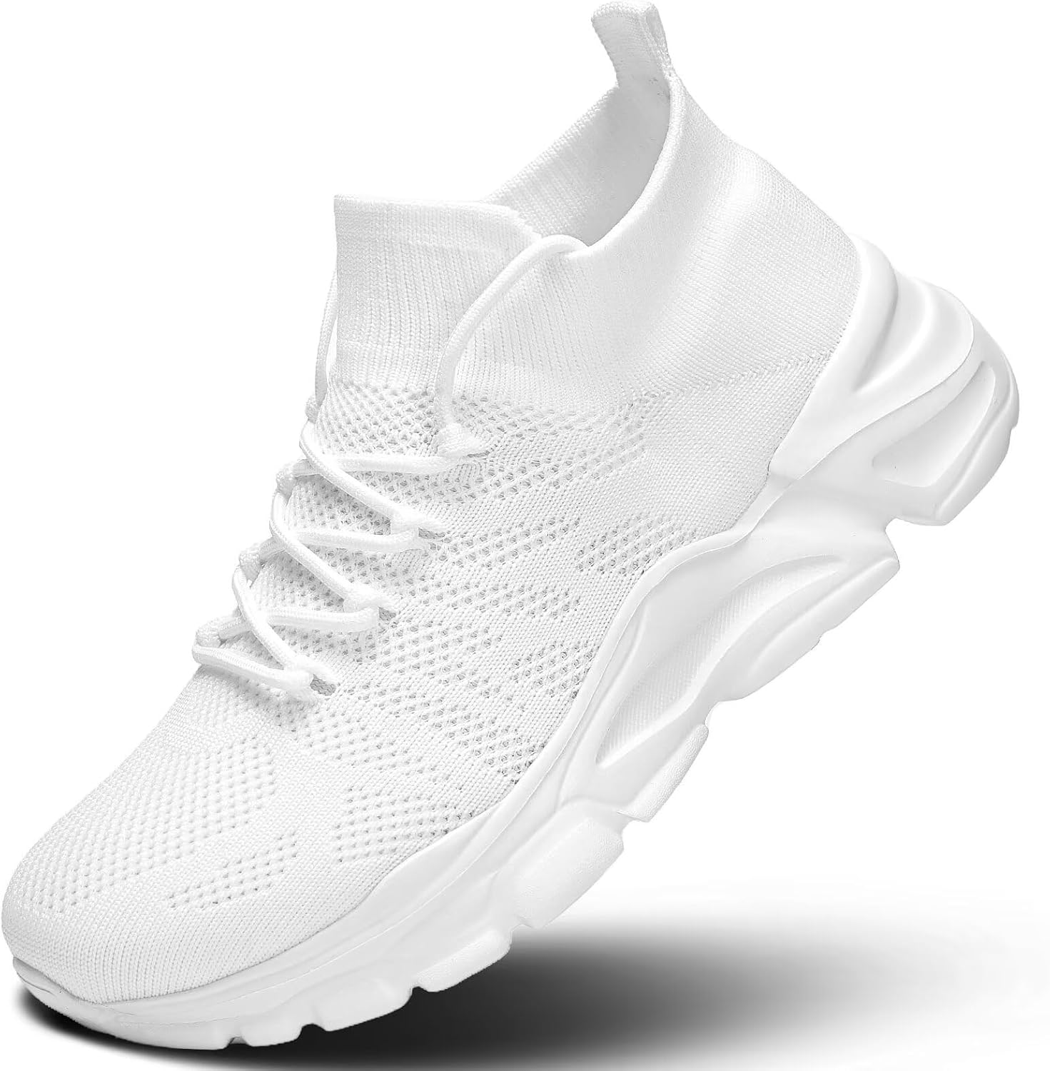 Mens Walking Shoes Running Athletic Sports Sneakers Slip on Mesh Lightweight Breathable Tennis Gym Soft Sole